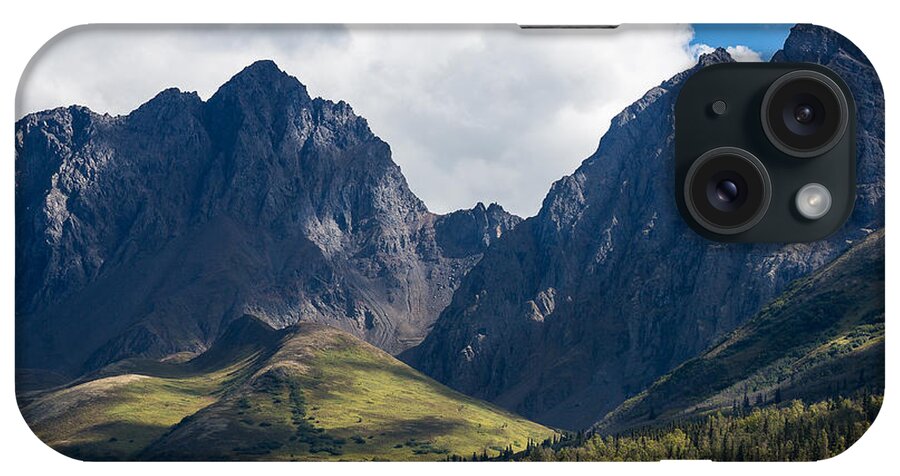 Alaska iPhone Case featuring the photograph Twin Peaks in Mid-Summer by Tim Newton