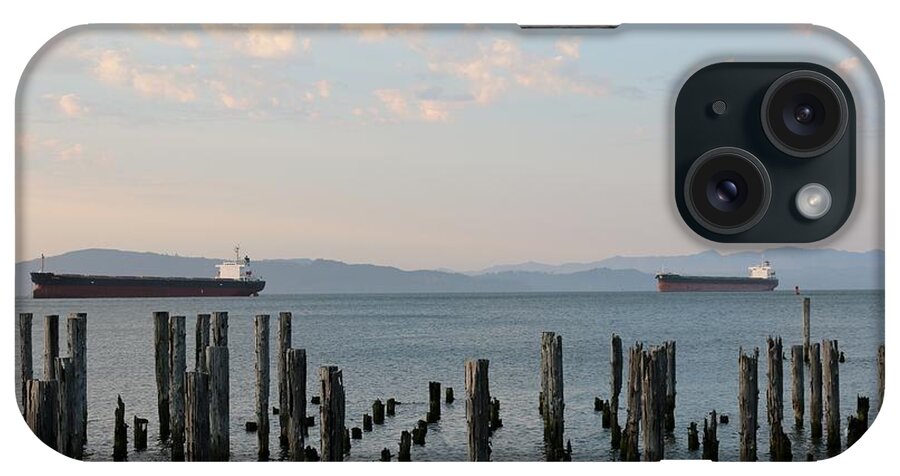 Ships iPhone Case featuring the photograph Twin Ships by Christy Pooschke