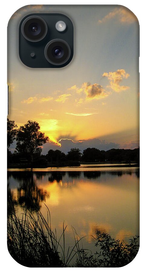 Sunset iPhone Case featuring the photograph Twin Sunset II by Bradley Dever