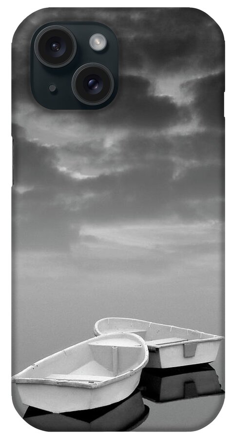 Boats iPhone Case featuring the photograph Two Boats and Clouds by David Gordon