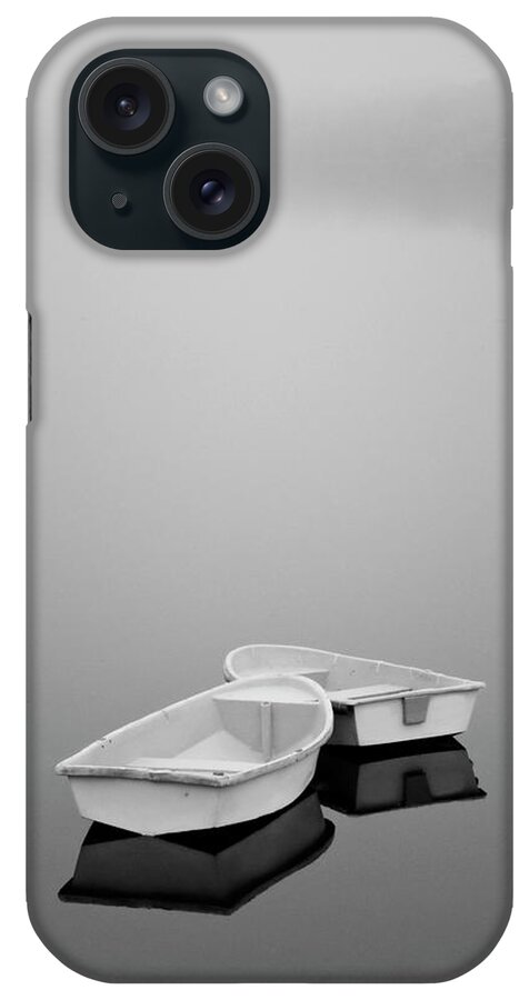 Tiverton iPhone Case featuring the photograph Two Boats and Fog by David Gordon