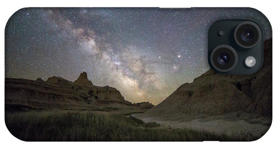 Milkyway iPhone Case featuring the photograph Two Buttes And A Beaut by Aaron J Groen