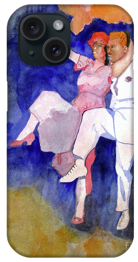 Dance iPhone Case featuring the painting Two Step by Sandy McIntire
