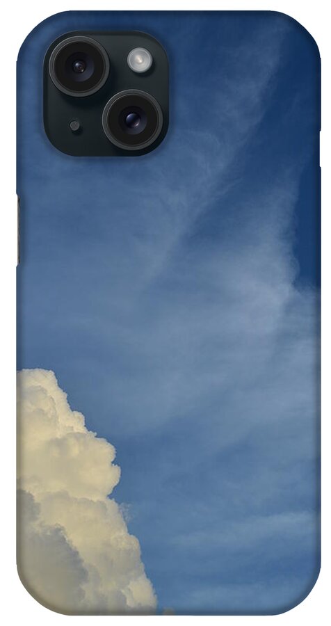 Clouds iPhone Case featuring the photograph Two Tone Clouds 9384 by Wesley Elsberry