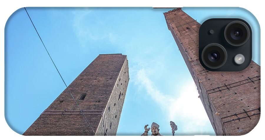 Bologna iPhone Case featuring the photograph Two Towers Bologna by Benny Marty