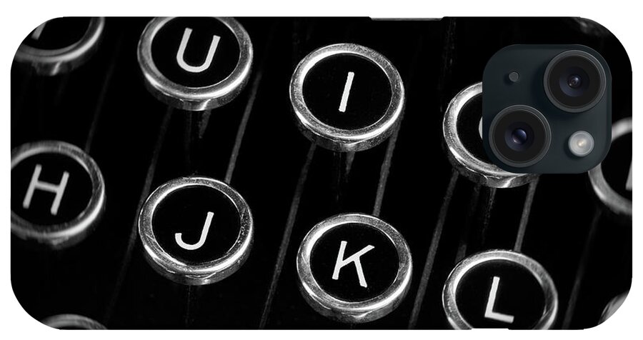 Typewriter iPhone Case featuring the photograph Typewriter Keyboard I by Tom Mc Nemar