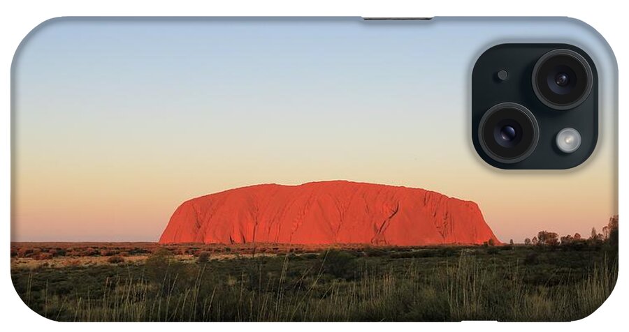 Photosbymch iPhone Case featuring the photograph Uluru at Sunset by M C Hood