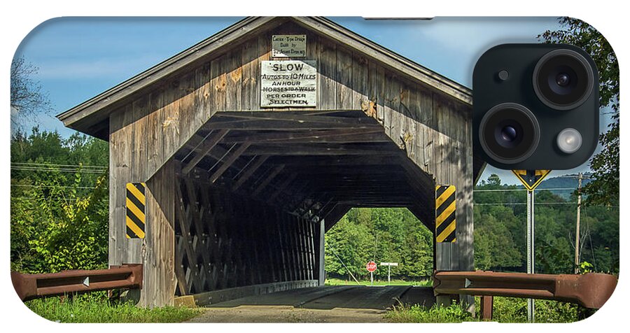 Covered Bridge iPhone Case featuring the photograph Un-named Bridge by Robert Mitchell