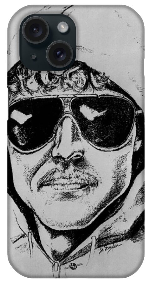 Unabomber iPhone Case featuring the painting Unabomber Ted Kaczynski Police Sketch 1 by Tony Rubino