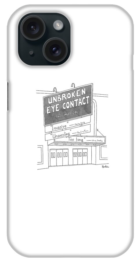 Unbroken Eye Contact The Musical iPhone Case