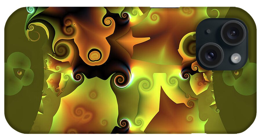 Wall Art iPhone Case featuring the digital art Uncertain Impressions by Claude McCoy