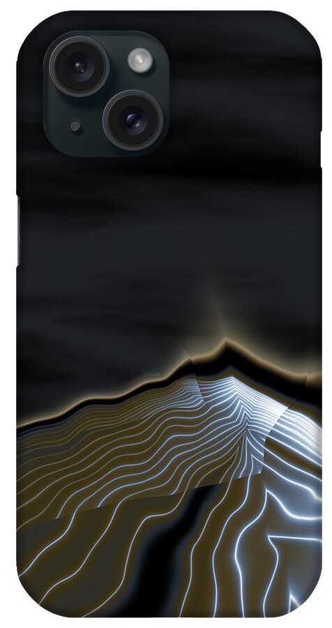 Vic Eberly iPhone Case featuring the digital art Under a Full Moon by Vic Eberly
