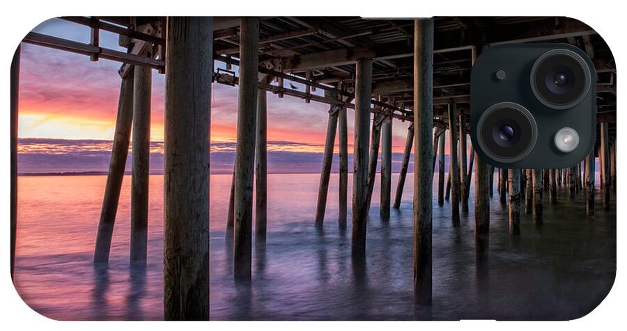 Old Orchard Beach iPhone Case featuring the photograph Under Old Orchard Pier by Photos by Thom - Thomas Schoeller Fine Art