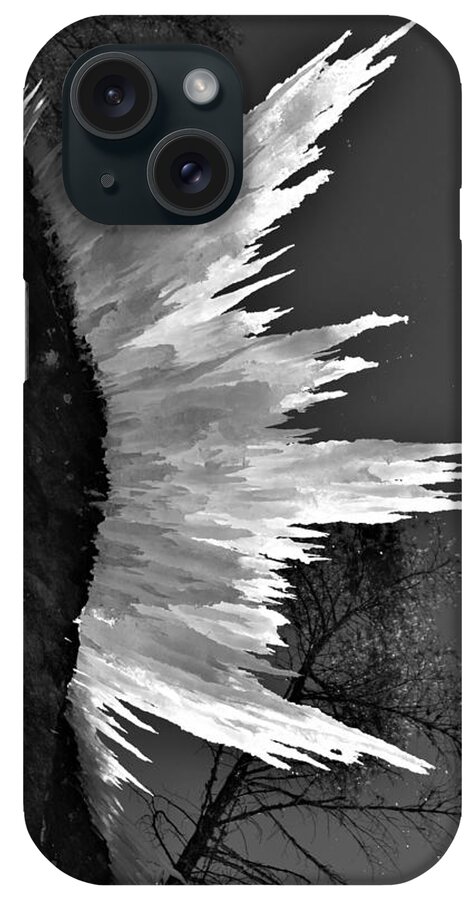 Icicles iPhone Case featuring the photograph Under the Ice by Chip Gilbert