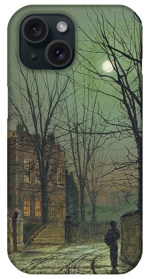 Grimshaw iPhone Case featuring the painting Under The Moon by Pam Neilands