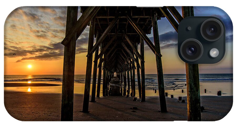 Surf City iPhone Case featuring the photograph Under the Pier1 by DJA Images