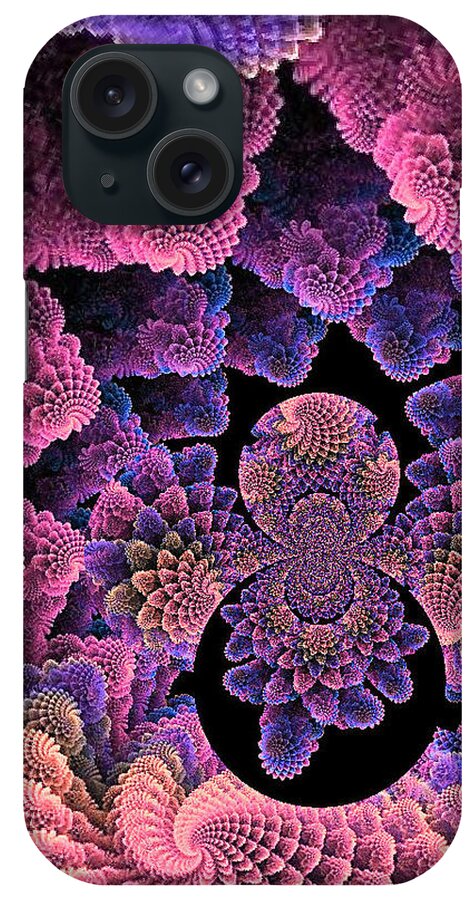 Fractal iPhone Case featuring the digital art Under the Sea by Digital Art Cafe