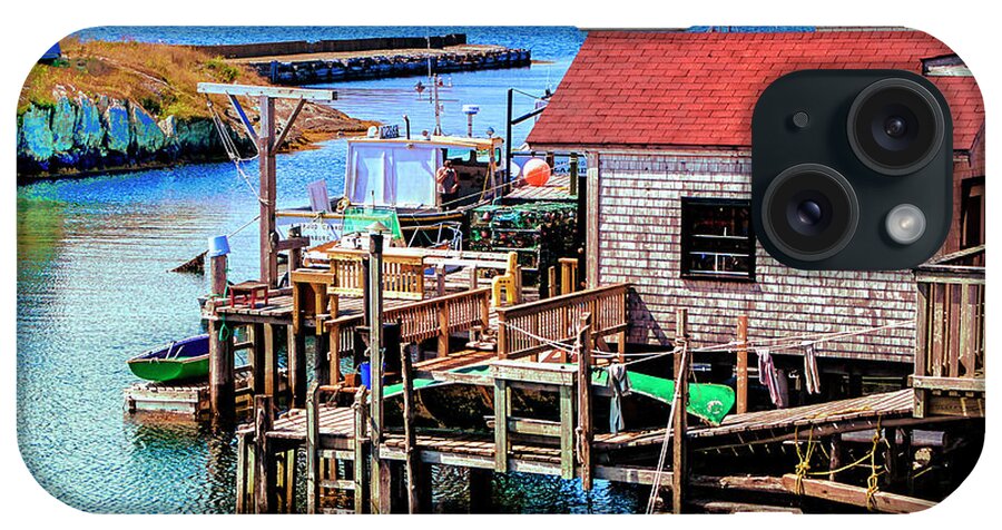 Canada Maritime Fishing Villages iPhone Case featuring the photograph Unique Cove by Rick Bragan