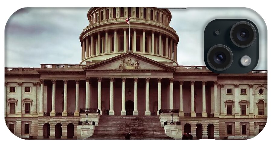 Capitol iPhone Case featuring the photograph United States Capitol Building by Chris Montcalmo