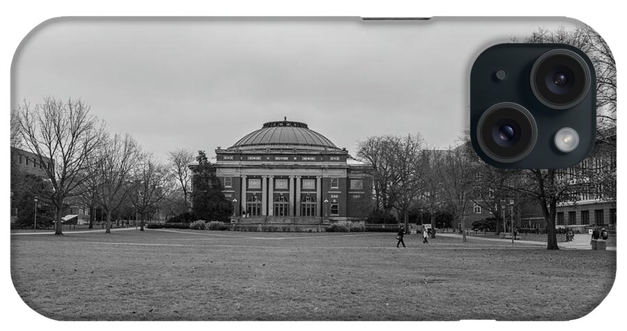 Big Ten iPhone Case featuring the photograph university of Illinois Foellinger Auditorium by John McGraw
