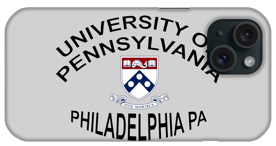 University Of Pennsylvania iPhone Case featuring the digital art University Of Pennsylvania Philadelphia P A by Movie Poster Prints