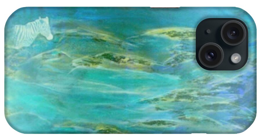 Dreamworld iPhone Case featuring the painting Unknown World by Pilbri Britta Neumaerker