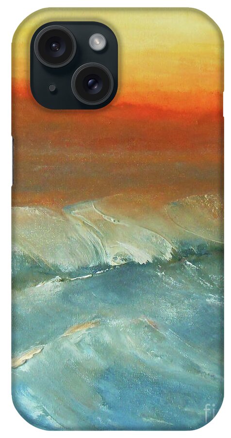 Seascape iPhone Case featuring the painting Untamed by Jane See