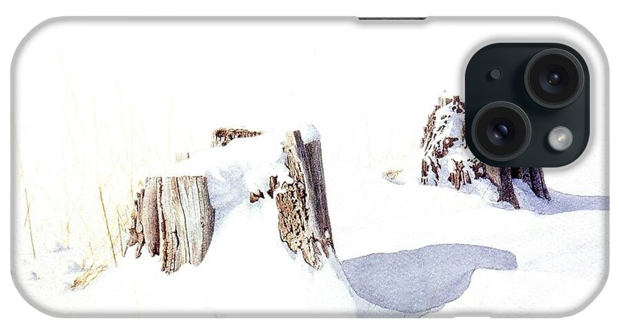 Winter iPhone Case featuring the painting Untitled #6 by Conrad Mieschke