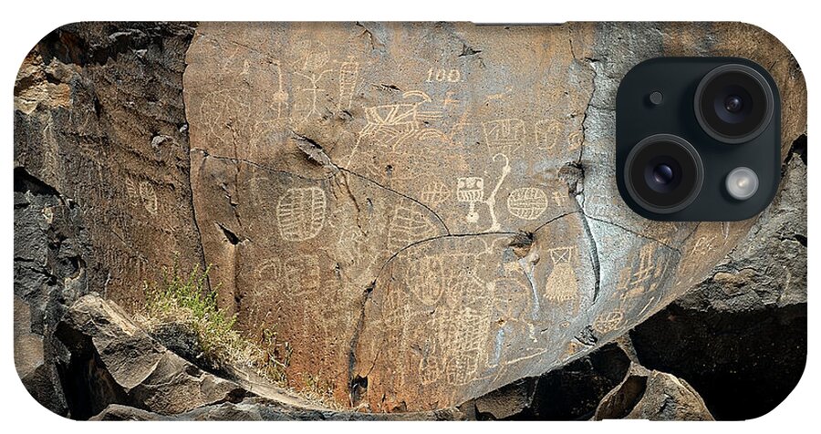 Petroglyph iPhone Case featuring the photograph Untitled 88 by John Bennett