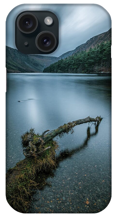 Beautiful iPhone Case featuring the photograph Upper lake in Glendalough - Wicklow, Ireland - Landscape photography by Giuseppe Milo