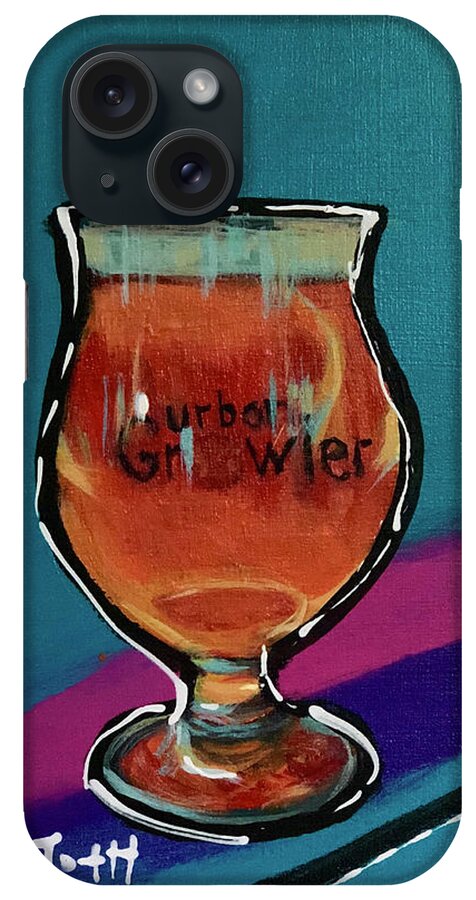 Urban Growler iPhone Case featuring the painting Urban Growler by Laura Toth