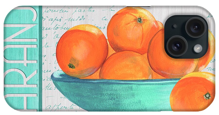 Orange iPhone Case featuring the painting Valencia 3 by Debbie DeWitt