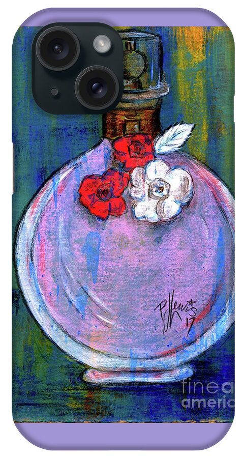Fragrance iPhone Case featuring the painting Valentina by PJ Lewis