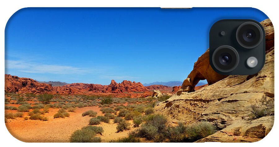 Valley Of Fire iPhone Case featuring the photograph Valley of Fire Arch 3 by Brook Burling