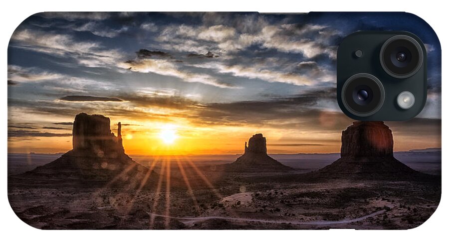 Arizona iPhone Case featuring the photograph Valley Sunrise by Robert Fawcett