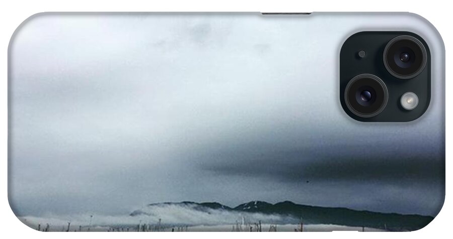 Instaclouds iPhone Case featuring the photograph #vancouver #jerichobeach #mountains by Amirreza Ahmadivafa 