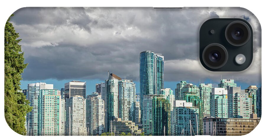 Bayshore West Marina iPhone Case featuring the photograph Vancouver Skyline 1 by Jerry Fornarotto
