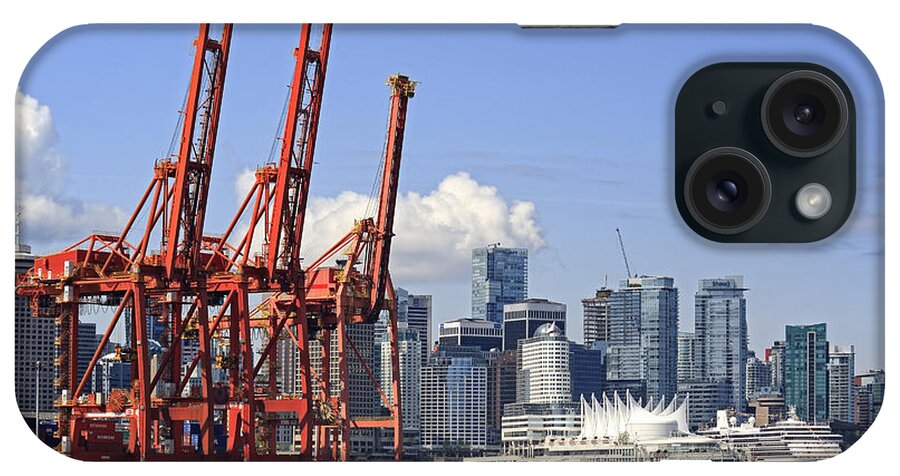 Vancouver iPhone Case featuring the photograph Vancouver Waterfront Skyline by Charline Xia