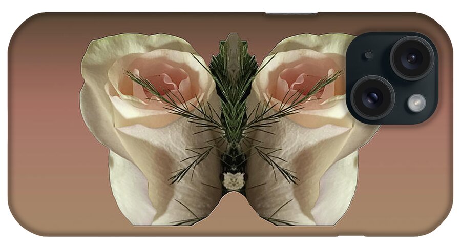 Vanilla iPhone Case featuring the photograph Vanilla Butterfly Rose by Rockin Docks Deluxephotos