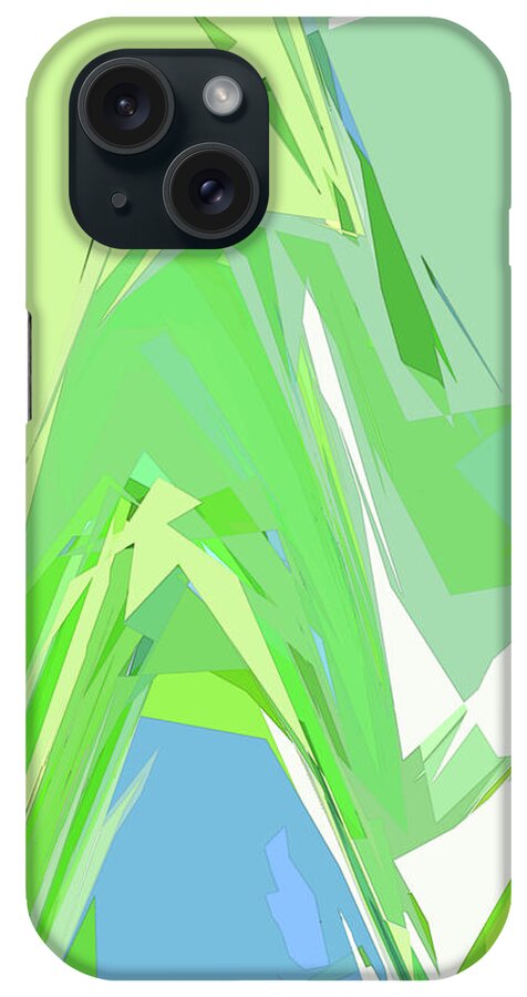 Abstract iPhone Case featuring the digital art Variation 4 Alpine Spring by Gina Harrison