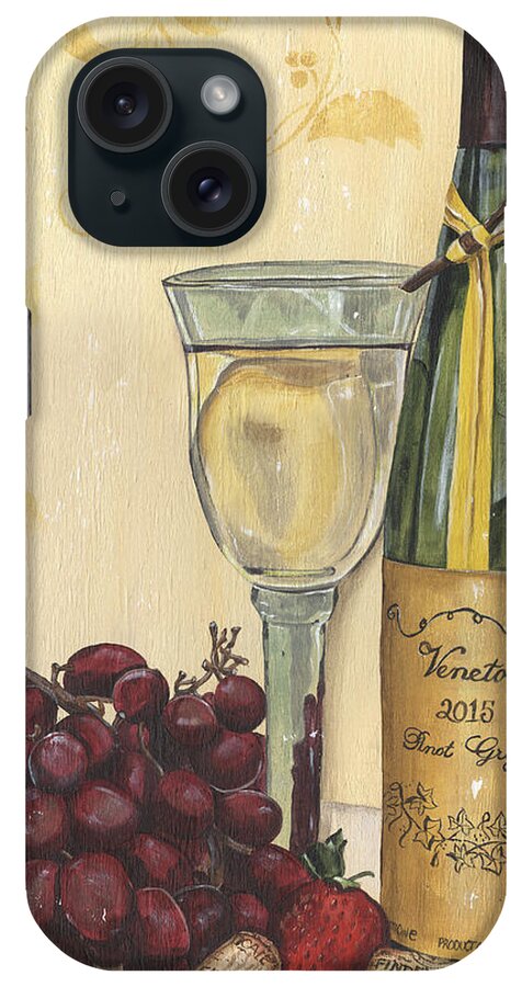Wine iPhone Case featuring the painting Veneto Pinot Grigio by Debbie DeWitt