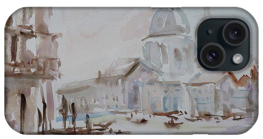 Venice iPhone Case featuring the painting Venice Impression VI by Xueling Zou