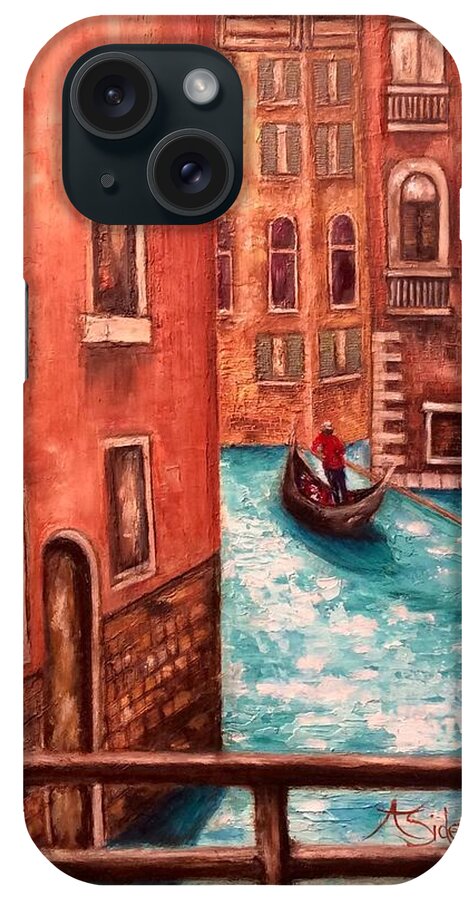 Venus iPhone Case featuring the painting Venice by Annamarie Sidella-Felts