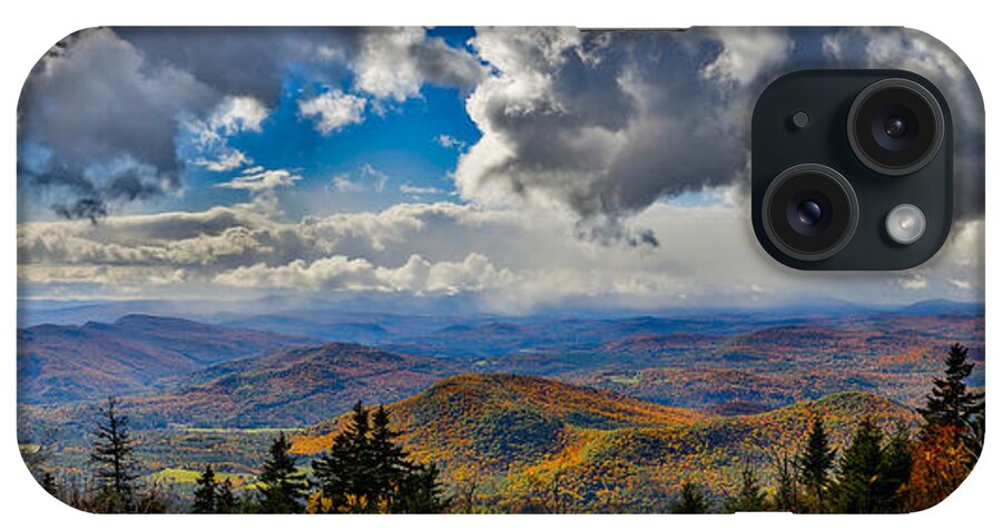 Landscape iPhone Case featuring the photograph Vermont Autumn from Mt. Ascutney by Vance Bell