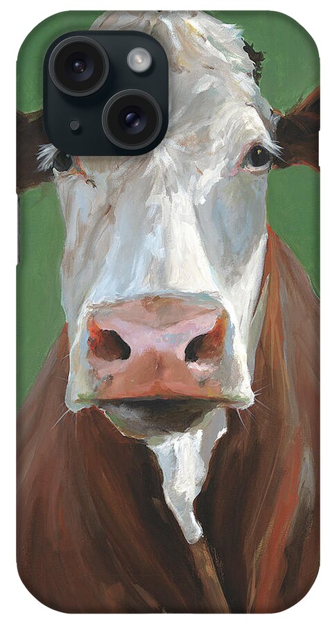 Hereford iPhone Case featuring the painting Veronica by Cari Humphry