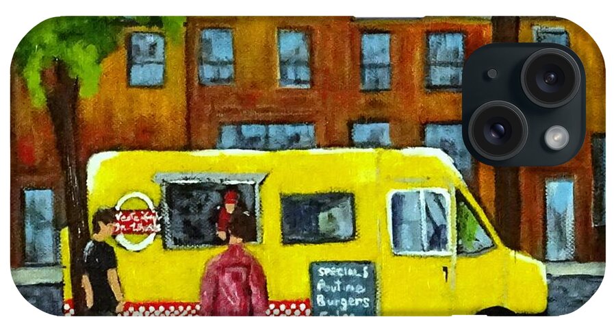 Food Truck iPhone Case featuring the painting Vesta Lunch by Diane Arlitt