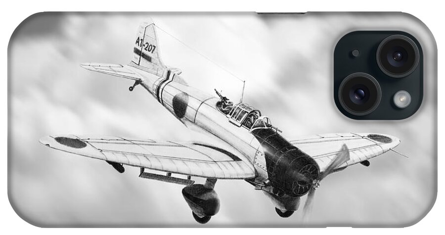 Military iPhone Case featuring the drawing Vichi Val by Douglas Castleman