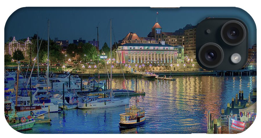 Victoria iPhone Case featuring the photograph Victoria at Night by Patricia Dennis