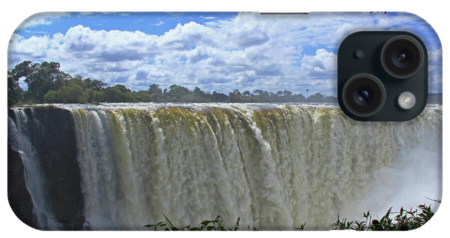 Victoria Falls iPhone Case featuring the photograph Victoria Falls Zimbabwe by Richard Krebs