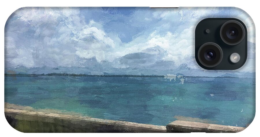 Luther Fine Art iPhone Case featuring the photograph View from Bermuda Naval Fort by Luther Fine Art